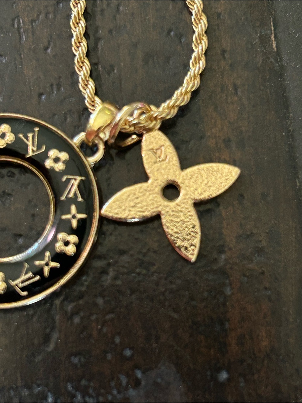 Authentic Louis Vuitton Black Star Blossom M Star Necklace - Picture 5 of 5